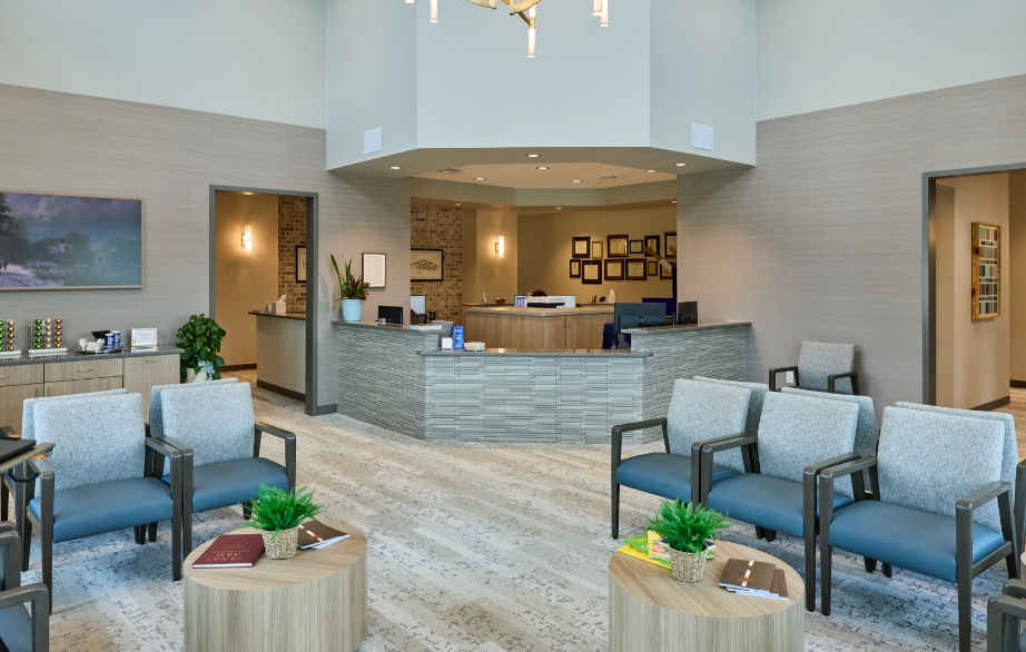 Sanitization area in the dental office