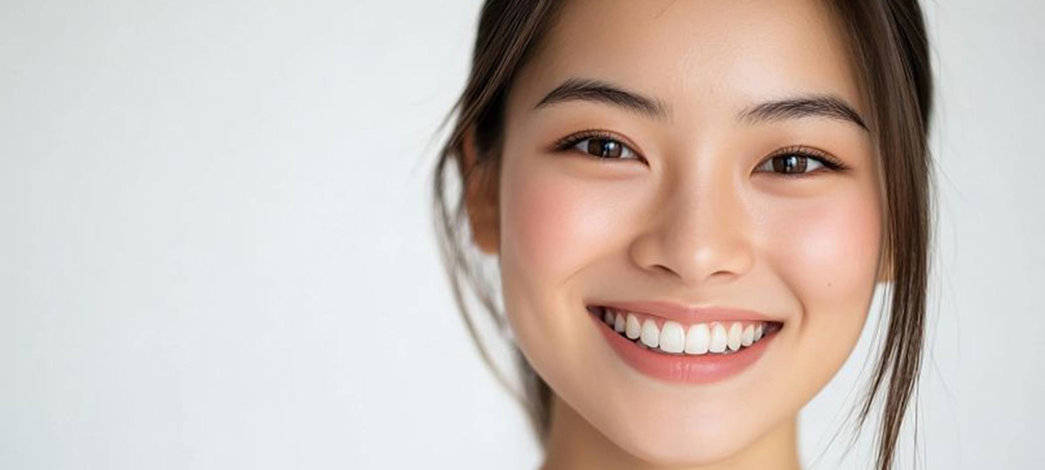 Portrait of smiling woman with perfect teeth